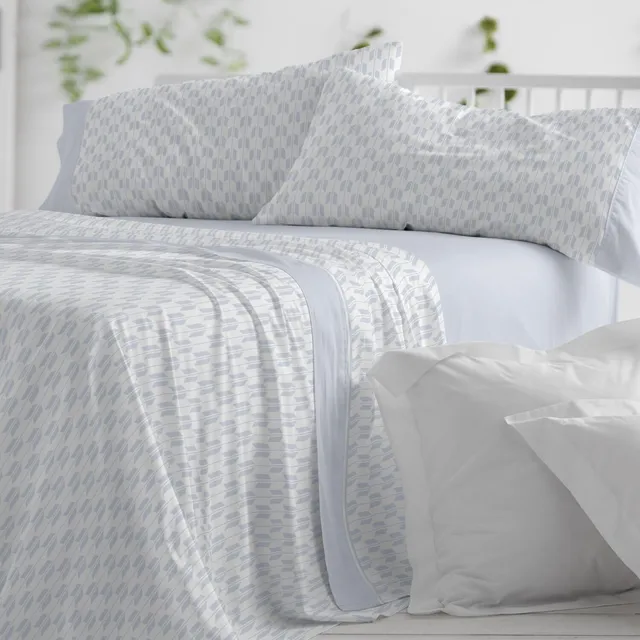 burrito-blanco-juego-de-s-banas-de-franela-dise-o-569-azul-para-cama-de-105-cm-i image 1