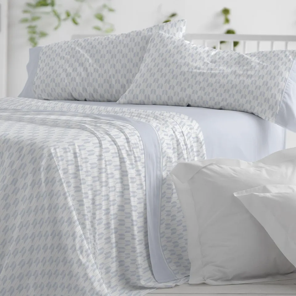 burrito-blanco-juego-de-s-banas-de-franela-dise-o-569-azul-para-cama-de-105-cm-i image 1