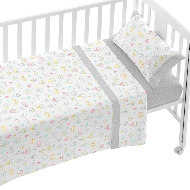 burrito-blanco-juego-de-s-banas-minicuna-50x80-cm-dise-o-016-gris-algod-n-100-3- image 1