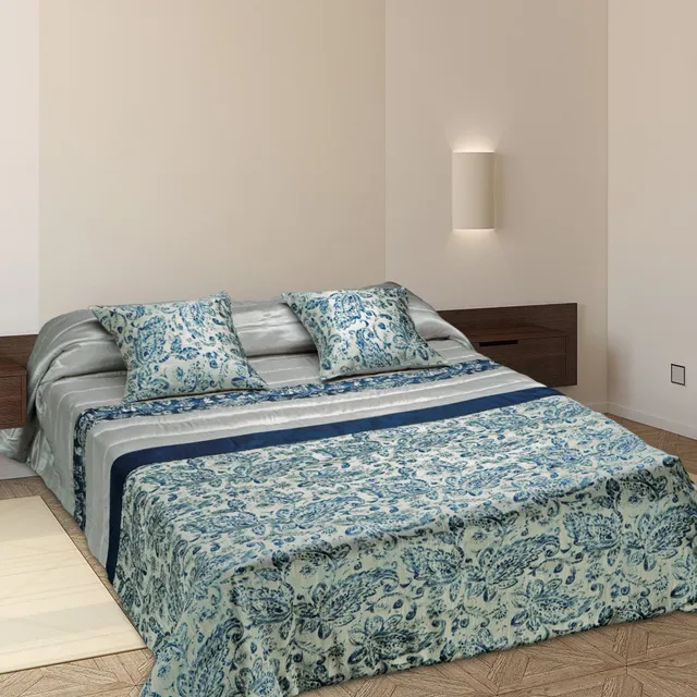 burrito-blanco-colcha-bout-azul-402-para-cama-de-135-cm-conjunto-con-2-fundas-de image 1