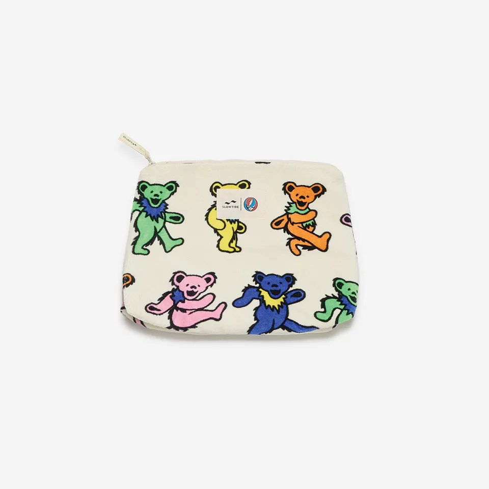 grateful-dead-x-slowtide-dancing-bears-terry-pouch-neceser-de-rizo-25-x-30-cm image 1