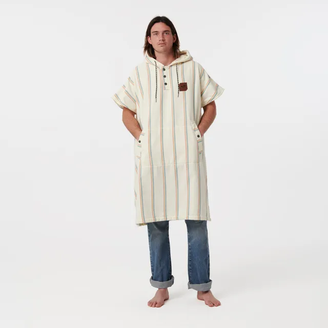 slowtide-baja-stripe-poncho-toalla-fouta-con-capucha-cream-tejido-fouta-transpir image 1