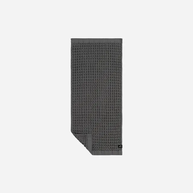 slowtide-guild-waffle-hand-towel-charcoal-toalla-de-mano-de-gofre-350-gsm-suave- image 1