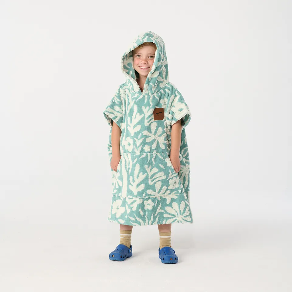 slowtide-sunny-poncho-infantil-de-algod-n-terry-absorbente-estampado-bot-nico image 1