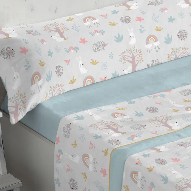 burrito-blanco-972-turquesa-juego-de-s-banas-de-coralina-infantiles-para-cama-de image 1