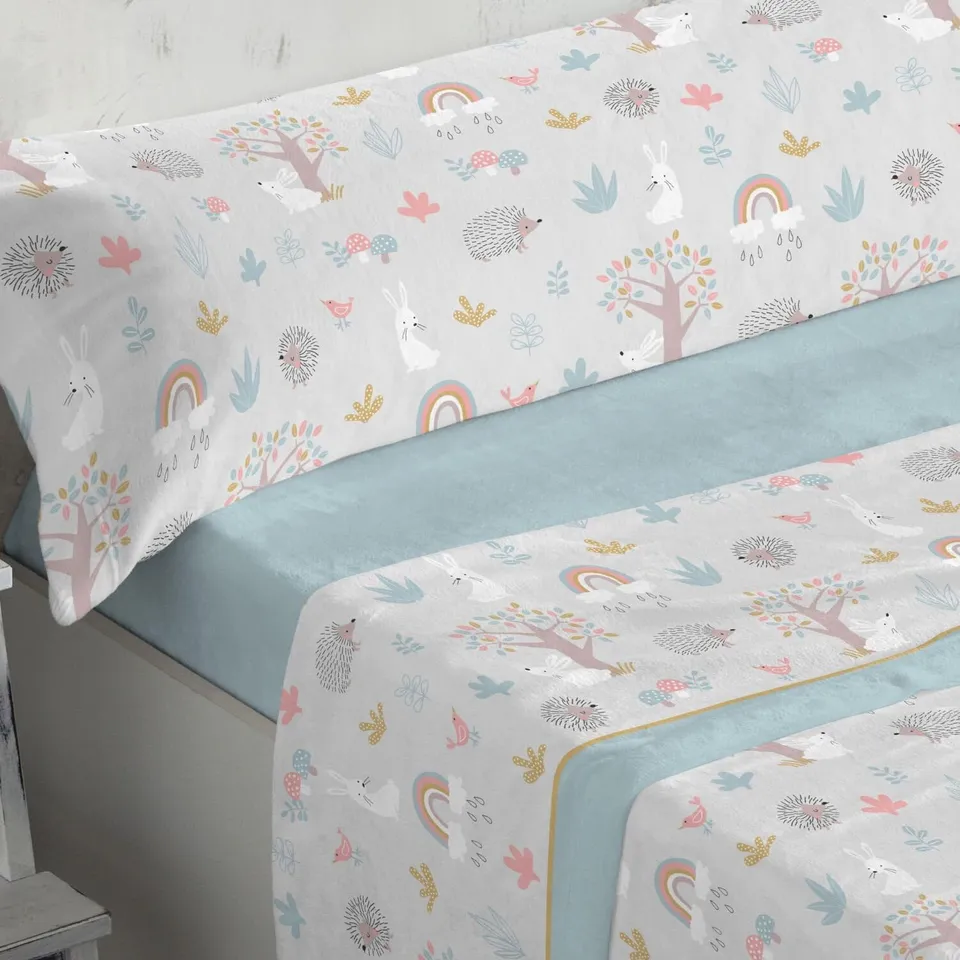 burrito-blanco-972-turquesa-juego-de-s-banas-de-coralina-infantiles-para-cama-de image 1