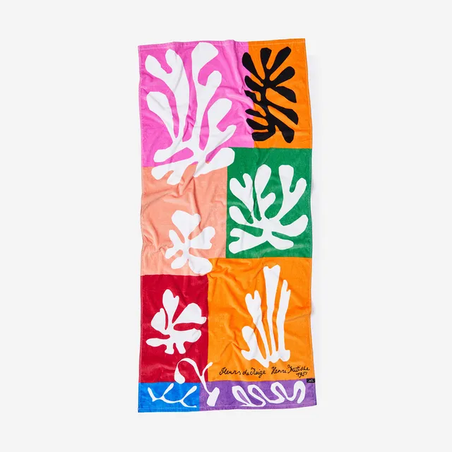 slowtide-snow-flowers-beach-towel-toalla-de-playa-henri-matisse-x-slowtide-algod image 1