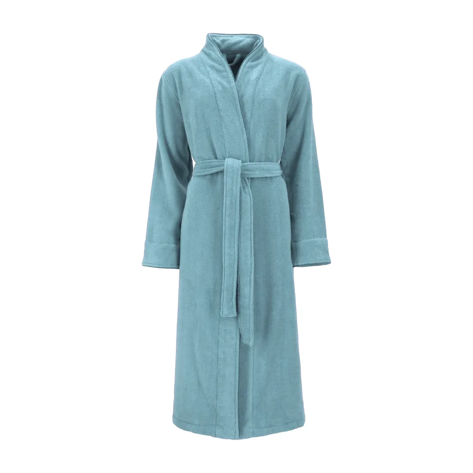 vossen-alabama-albornoz-de-mujer-100-algod-n-microcotton-con-cuello-alto-y-plieg image 1