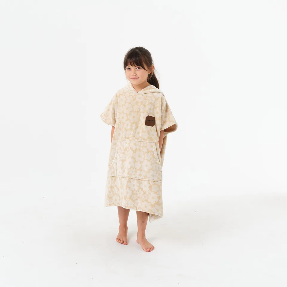 slowtide-ginny-kids-poncho-poncho-toalla-con-capucha-de-algod-n-terry-para-ni-os image 1