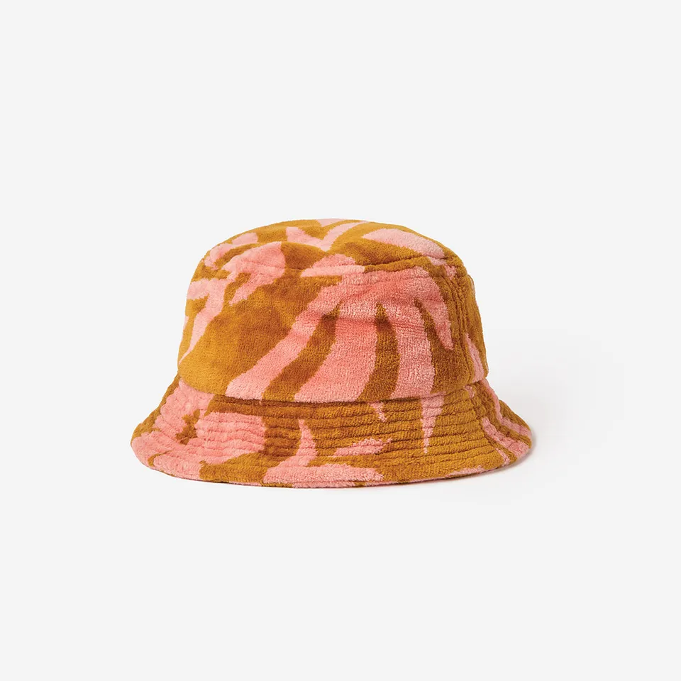 slowtide-sunny-terry-bucket-hat-de-felpa-de-algod-n-con-estampado-bot-nico image 1