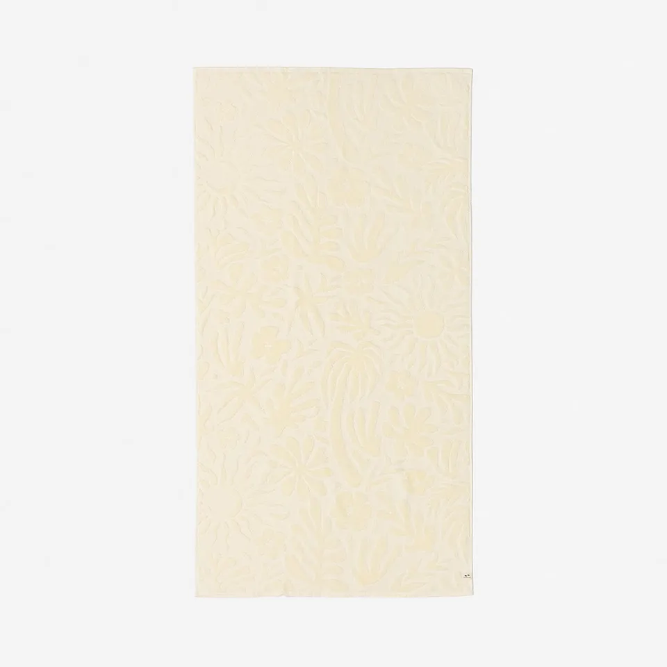 slowtide-sunny-sculpted-toalla-de-ba-o-de-algod-n-550-gsm-con-patr-n-floral-escu image 1