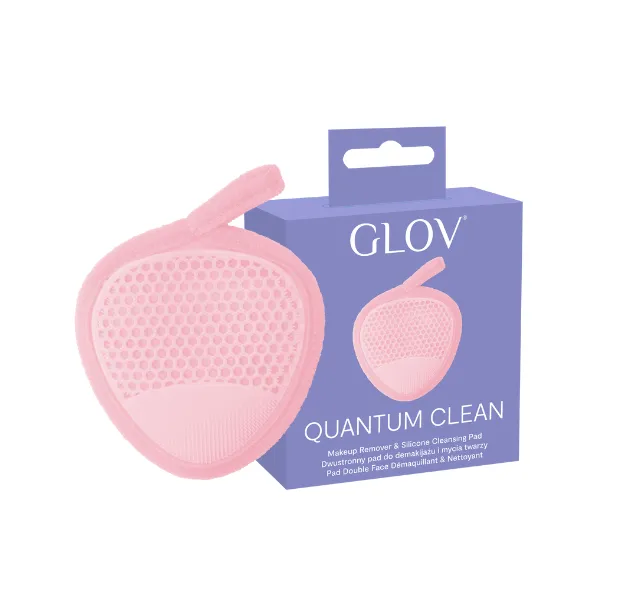 glov-quantum-clean-pad-desmaquillante-doble-cara-de-silicona-y-tejido-para-demaq image 1
