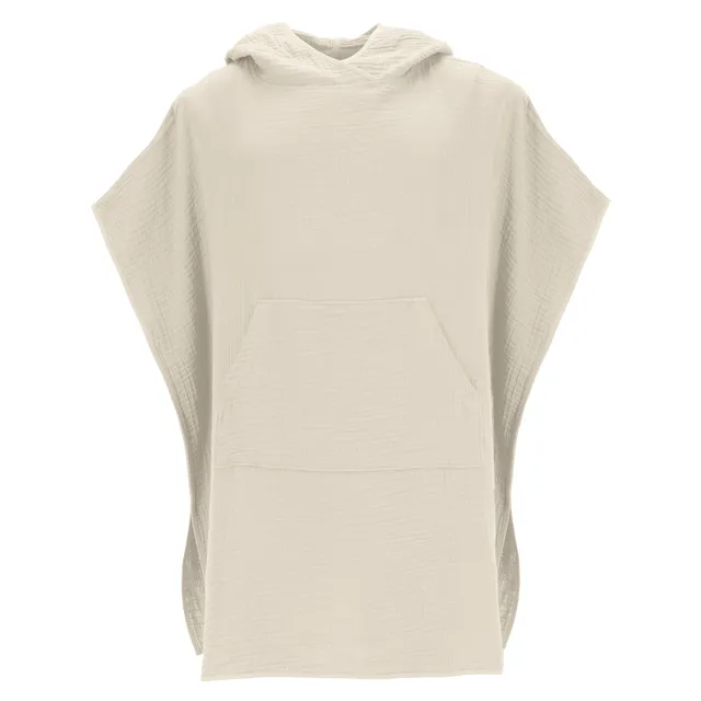 vossen-tilda-cape-poncho-de-algod-n-muselina-unisex-165-g-m-con-bolsillo-frontal image 1