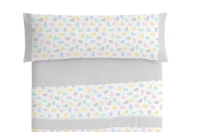 burrito-blanco-s-banas-infantiles-algod-n-015-multi-juego-de-s-banas-90-cm-100-a image 1