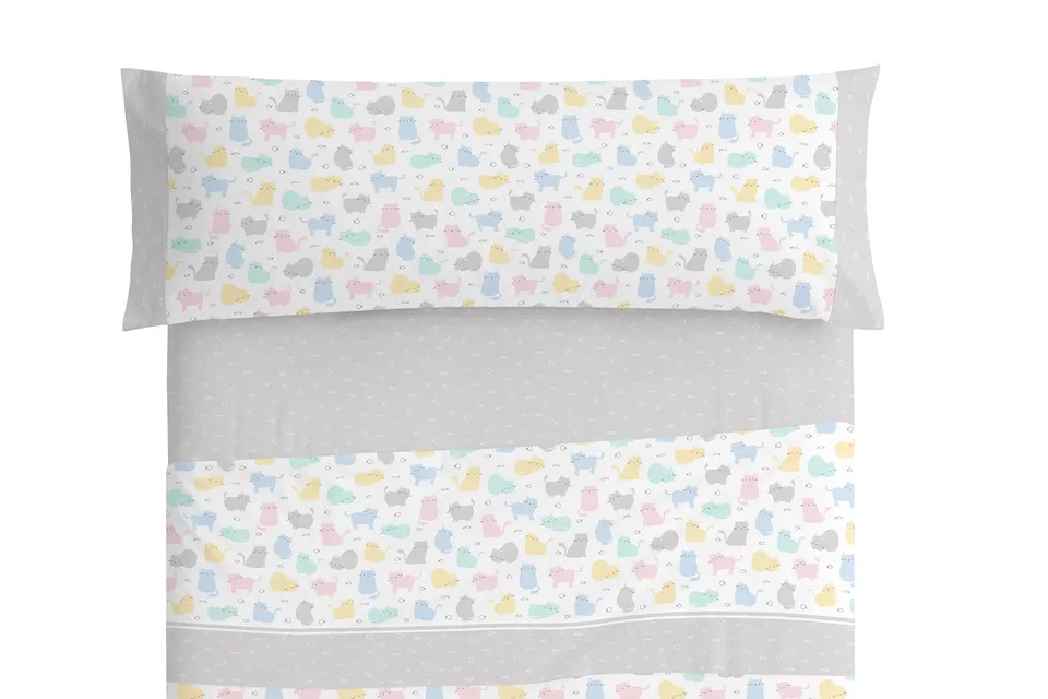burrito-blanco-s-banas-infantiles-algod-n-015-multi-juego-de-s-banas-90-cm-100-a image 1