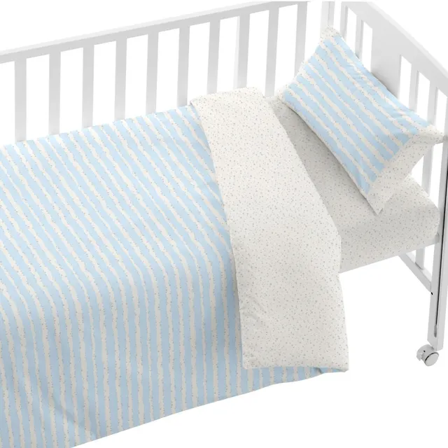burrito-blanco-funda-n-rdica-cuna-beb-60x120-estrellas-azul-100-algod-n-3-piezas image 1