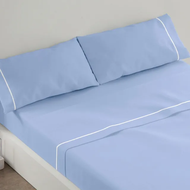 burrito-blanco-juego-de-s-banas-cama-90-azul-3-piezas-100-algod-n image 1