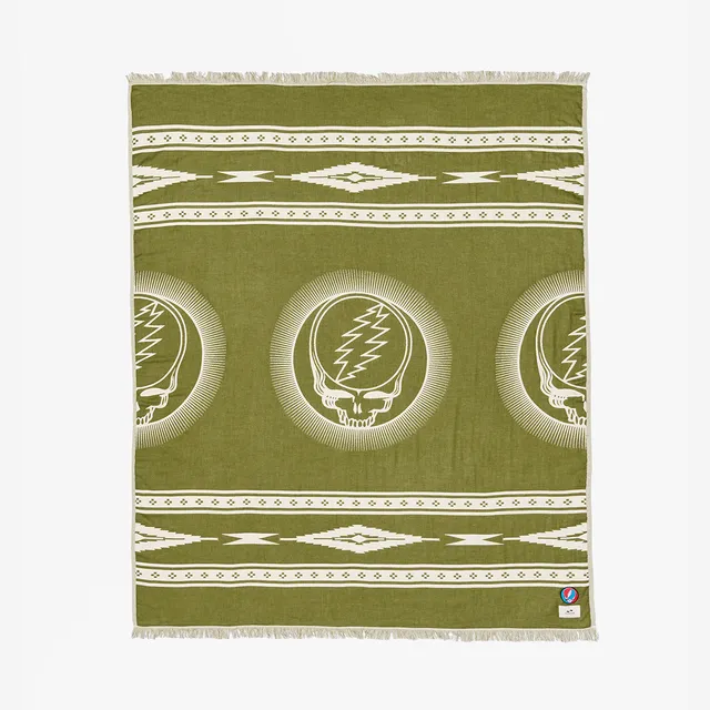 slowtide-fillmore-driftweave-beach-blanket-manta-de-playa-avocado-grateful-dead- image 1
