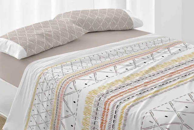 burrito-blanco-130-juego-de-s-banas-boho-chic-en-tonos-tierra-para-cama-de-90-cm image 1