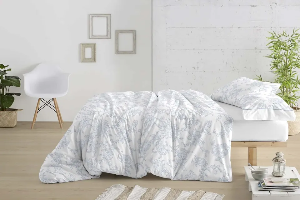 burrito-blanco-funda-n-rdica-032-azul-para-cama-160-cm-juego-4-piezas-con-bajera image 1