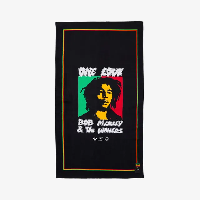 slowtide-one-love-bob-marley-x-slowtide-toalla-de-playa image 1