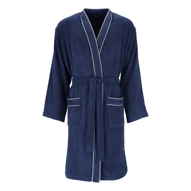 vossen-jack-kimono-de-ba-o-para-hombre-en-microcotton-270-g-m-con-banda-rayada image 1