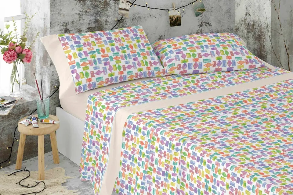 burrito-blanco-s-banas-juveniles-126-multicolor-para-cama-de-90-cm-juego-con-fun image 1