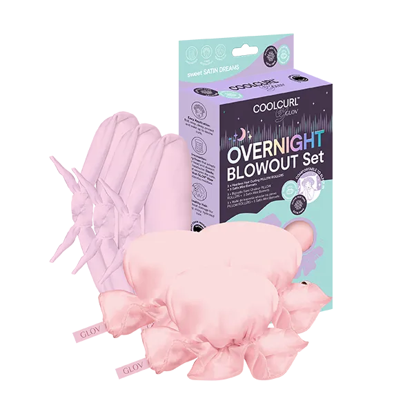 glov-overnight-blowout-set-rodillos-coolcurl-y-gorro-satinado-antifrizz-para-ond image 1