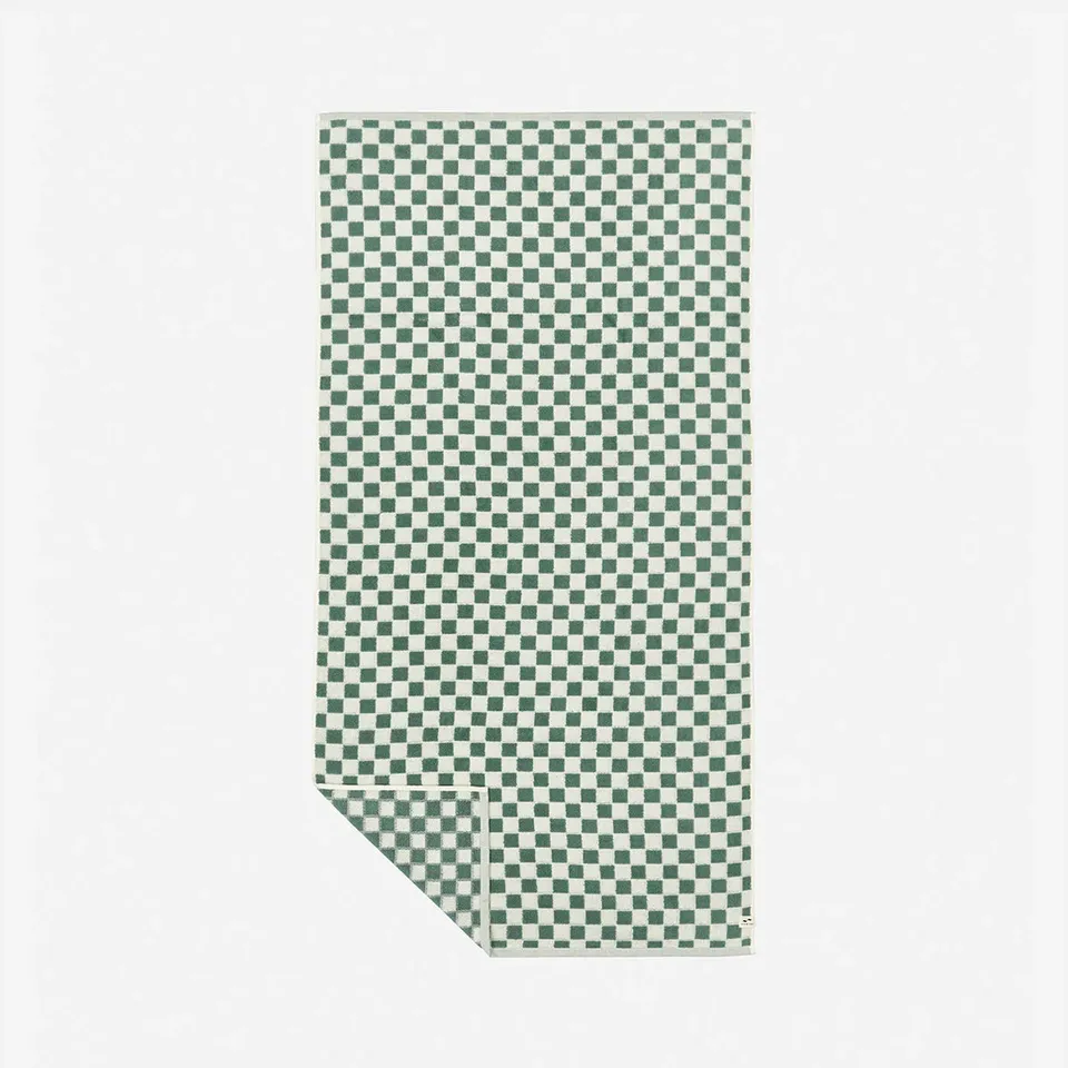 slowtide-mate-toalla-de-ba-o-ajedrezada-sage-550-gsm-algod-n-terry image 1