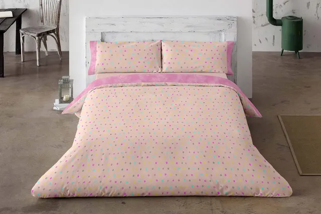 burrito-blanco-juveniles-113-rosa-juego-de-funda-n-rdica-estampada-para-cama-de- image 1