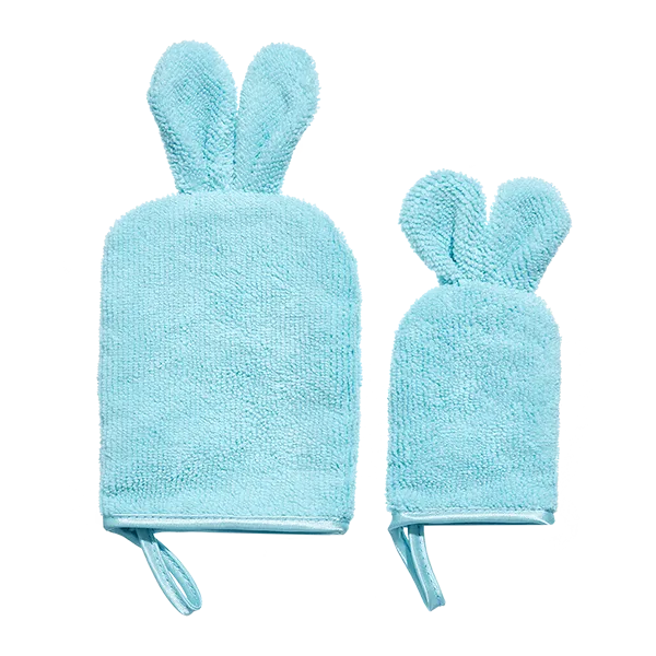 glov-baby-set-2-manoplas-de-ba-o-para-beb-y-ni-o-con-orejas-de-conejo image 1