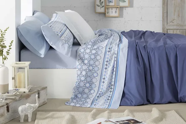 burrito-blanco-juego-de-s-banas-520-azul-cama-105-cm-3-piezas-bajera-encimera-y- image 1