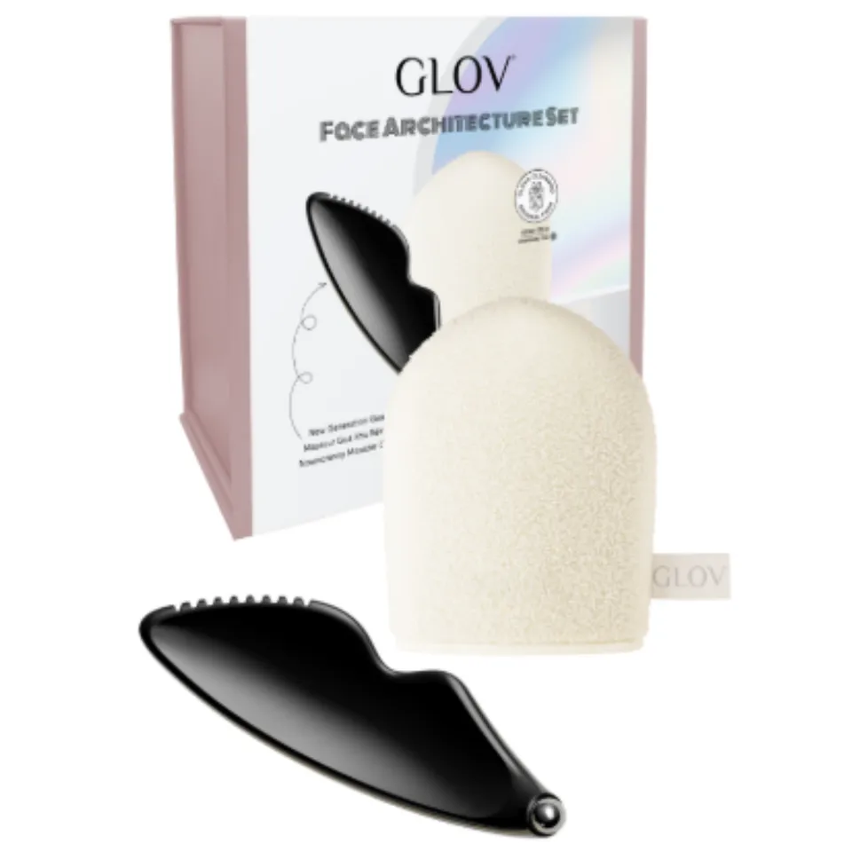 glov-face-architecture-set-set-de-cuidado-facial-manopla-desmaquillante-gua-sha image 1