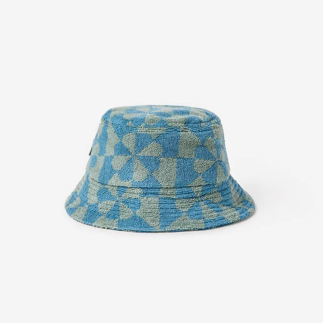 slowtide-bex-terry-bucket-hat-sombrero-cubo-de-rizo-de-algod-n-patr-n-geom-trico image 1