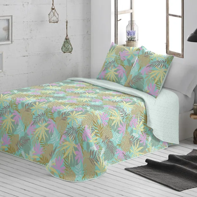 burrito-blanco-colcha-bout-127-turquesa-para-cama-de-90-cm-acolchado-ligero-con- image 1