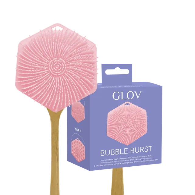 glov-bubble-burst-cepillo-y-masajeador-3-en-1-de-silicona-para-cuerpo-cuero-cabe image 1