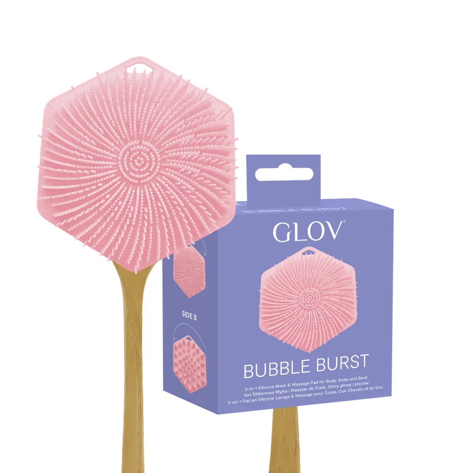 glov-bubble-burst-cepillo-y-masajeador-3-en-1-de-silicona-para-cuerpo-cuero-cabe image 1