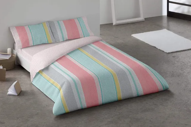 burrito-blanco-funda-n-rdica-estampada-coral-104-para-cama-de-135-cm-juego-compl image 1
