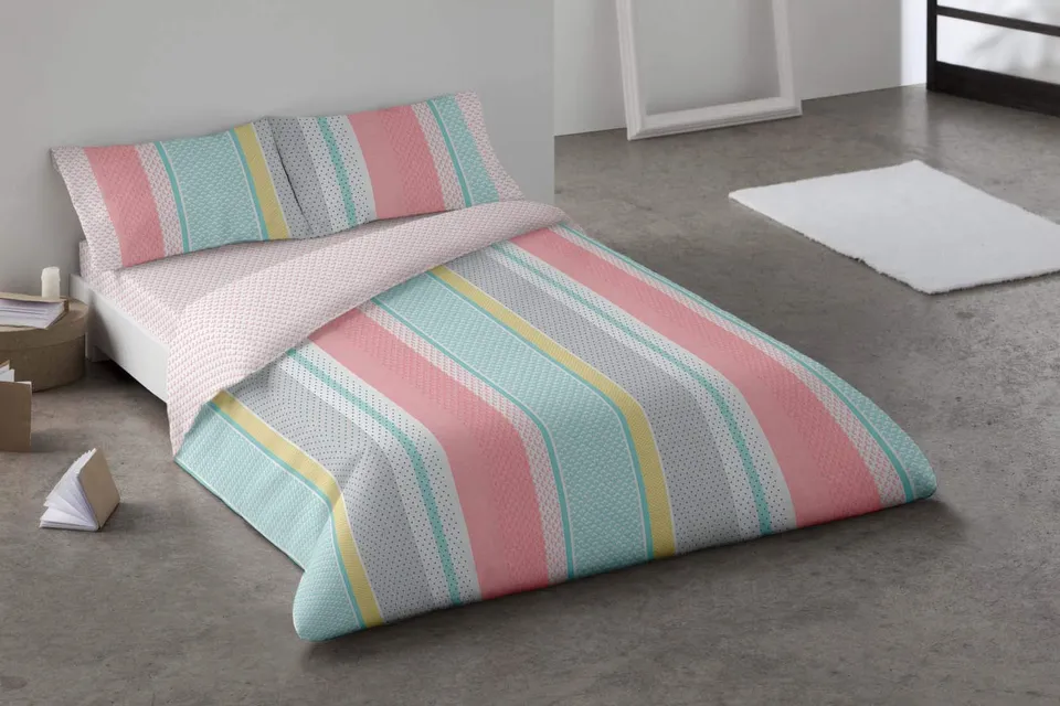 burrito-blanco-funda-n-rdica-estampada-coral-104-para-cama-de-135-cm-juego-compl image 1