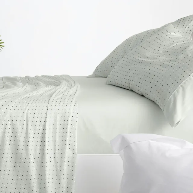 burrito-blanco-568-juego-de-s-banas-de-franela-para-cama-de-90-cm-color-verde image 1