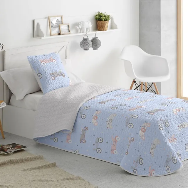burrito-blanco-colcha-bout-infantil-175-azul-para-cama-de-90-cm-estampado-coches image 1