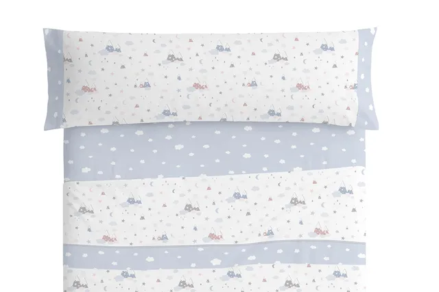 burrito-blanco-juego-de-s-banas-infantiles-algod-n-013-azul-estampado-de-monta-a image 1