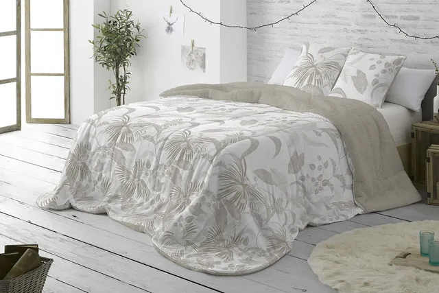 burrito-blanco-colcha-edred-n-invierno-430-piedra-con-borreguillo-cama-90-cm image 1