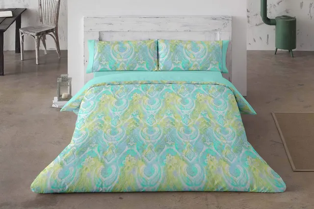 burrito-blanco-funda-n-rdica-estampada-verde-447-135-cm-tacto-suave-sin-planchad image 1
