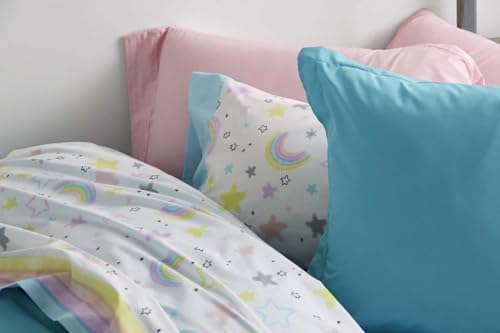 burrito-blanco-juego-de-s-banas-infantil-estrellas-y-arco-ris-cama-90-bajera-aju image 7