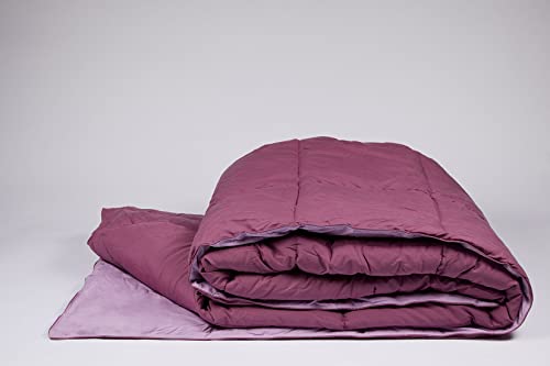 burrito-blanco-edred-n-juvenil-bicolor-morado-malva-251-cama-80-90-160x220-cm-do image 8