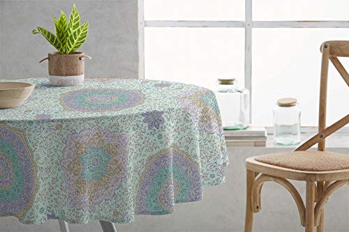 burrito-blanco-mantel-antimanchas-tefl-n-109-turquesa-mantel-160x160-cm-estampad image 4