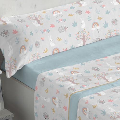 burrito-blanco-972-turquesa-juego-de-s-banas-de-coralina-infantiles-para-cama-de image 4