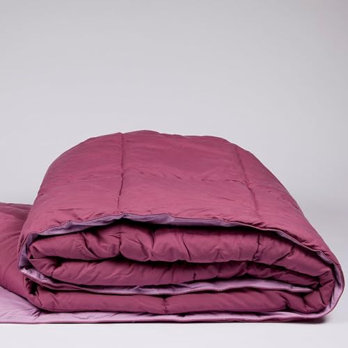 burrito-blanco-edred-n-juvenil-bicolor-morado-malva-251-cama-80-90-160x220-cm-do image 5