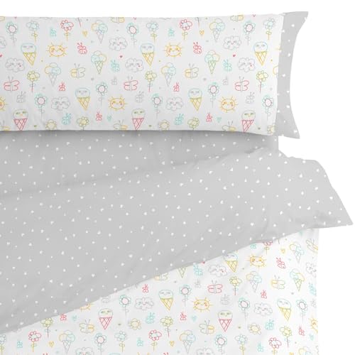 burrito-blanco-funda-n-rdica-infantil-cama-90-dise-o-016-gris-algod-n-100-con-ba image 6